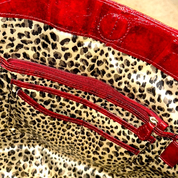 KATE♥️LANDRY LEATHER Tote Bag EXCELLENT Condition!⭐️Deep Maroon/Burgundy♥️ - Picture 5 of 13